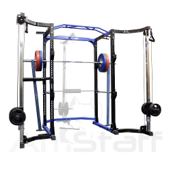 AmStaff TR023 Power / Squat Rack with Cable Crossover